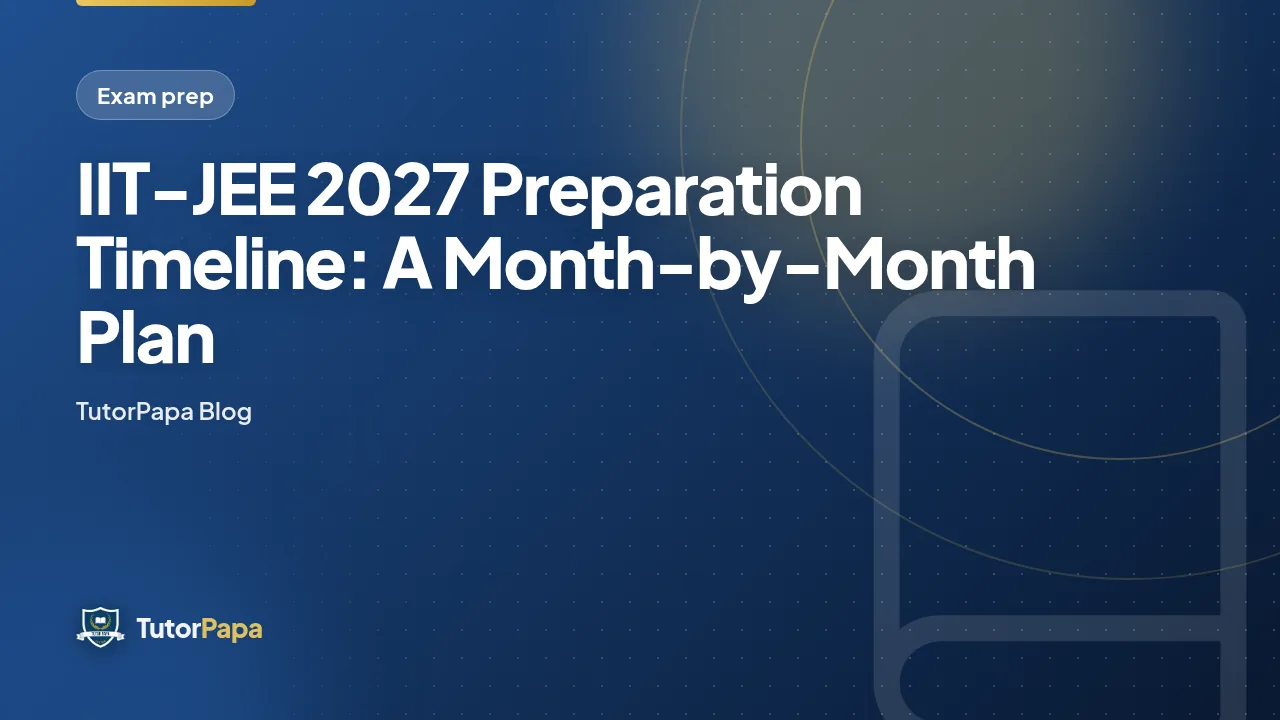 IIT-JEE 2027 Preparation Timeline: A Month-by-Month Plan