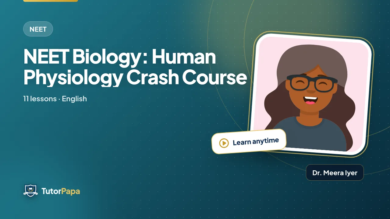 NEET Biology: Human Physiology Crash Course
