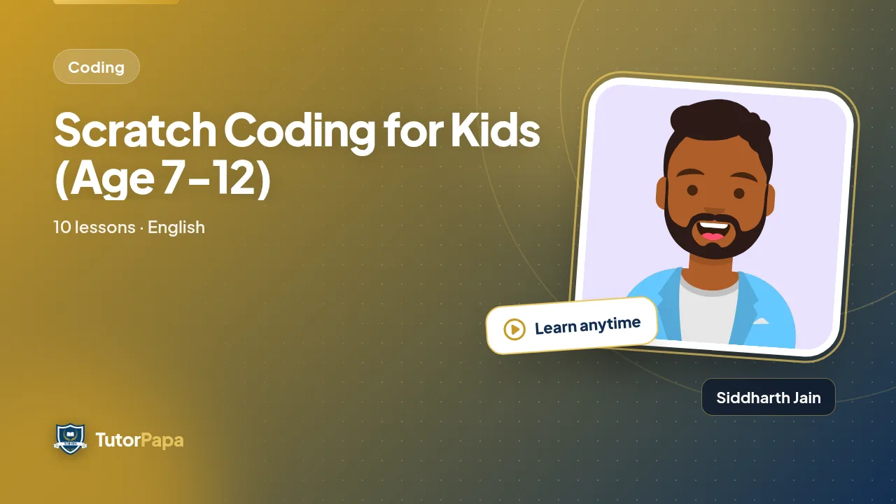 Scratch Coding for Kids (Age 7-12)