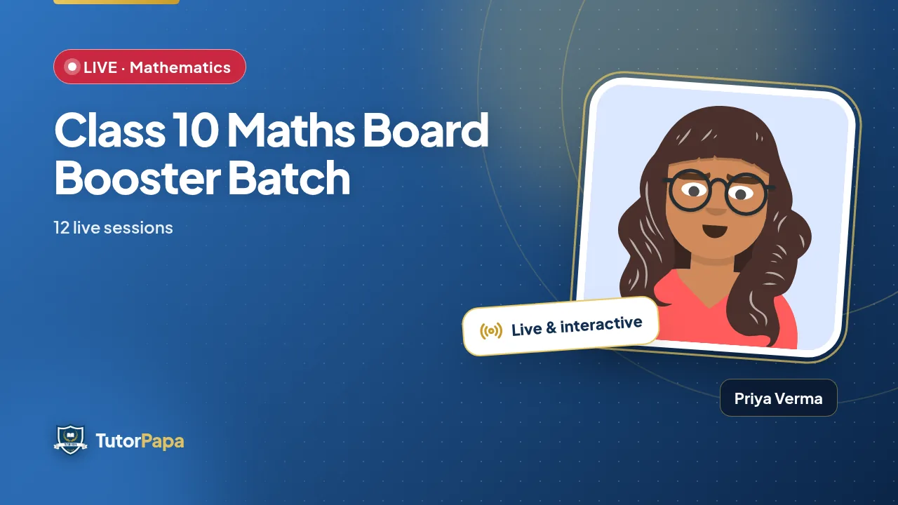 Class 10 Maths Board Booster Batch