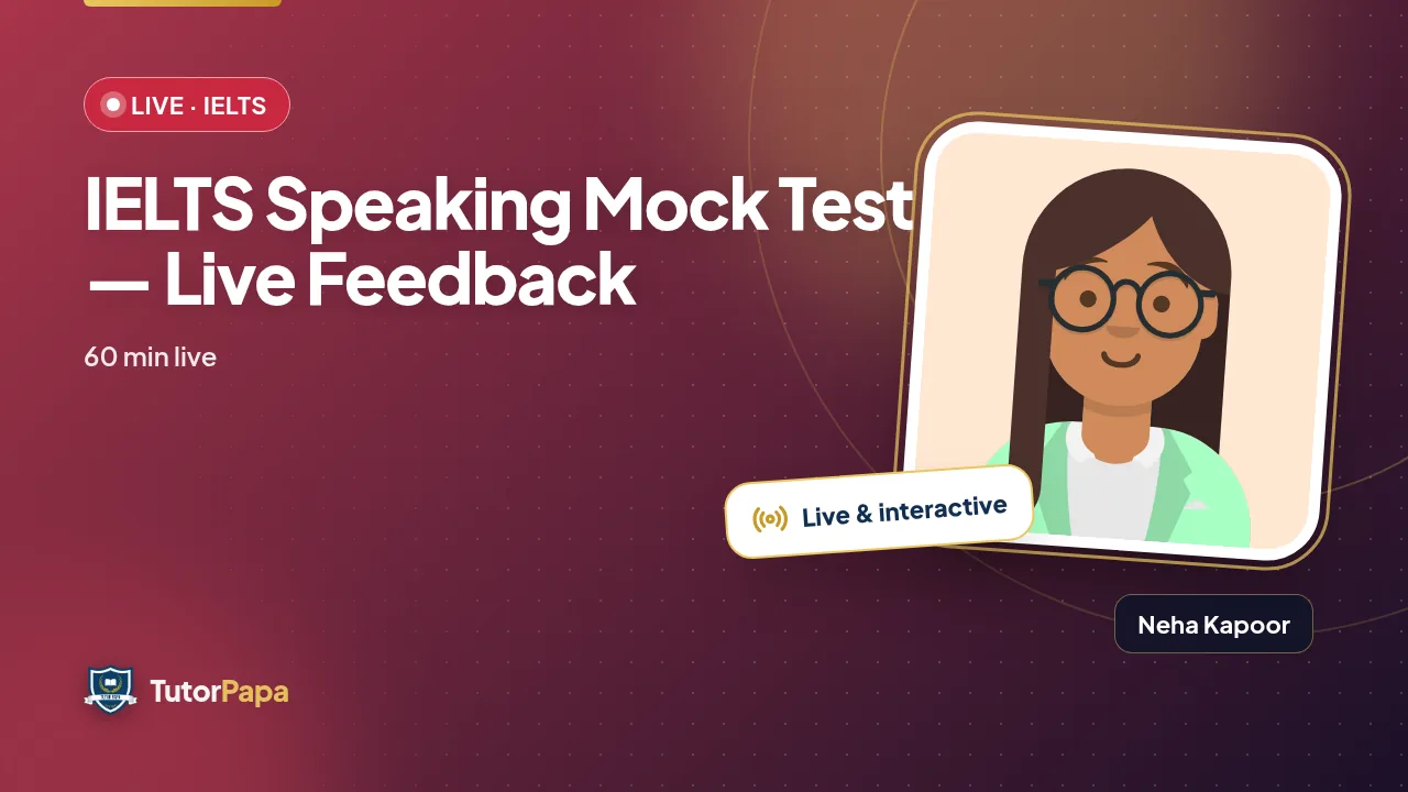 IELTS Speaking Mock Test — Live Feedback
